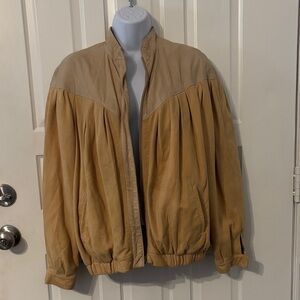 Monarch Trading Company lamb VINTAGE jacket tan 38  medium